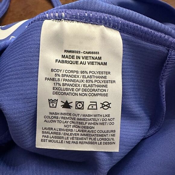 New! Nike Air Blue Sports Halter Sz M - Picture 3 of 3